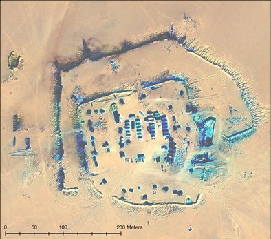 Darfur Sudan oil field satellite image